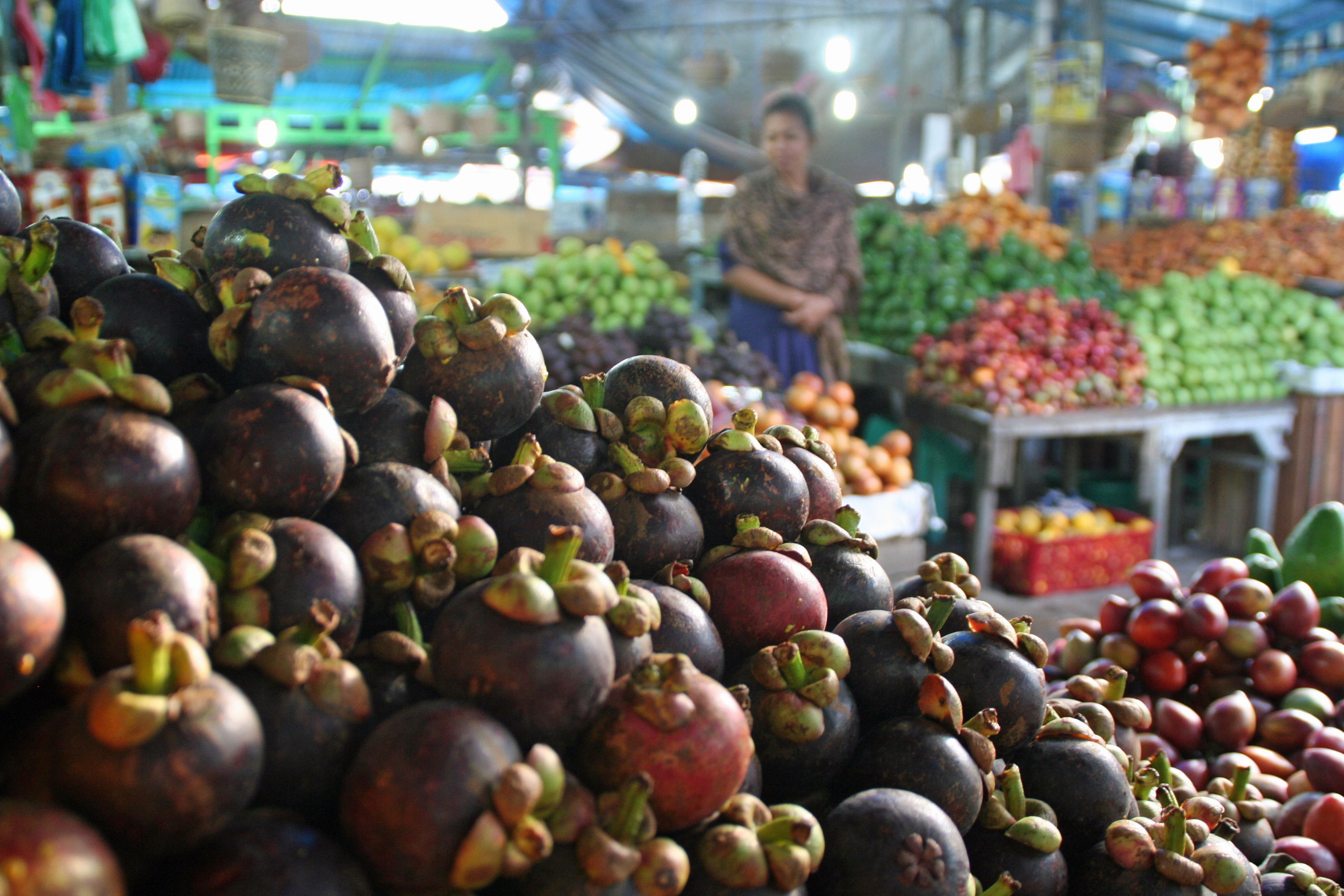 Berastagi Fruit Market Medan Indonesia